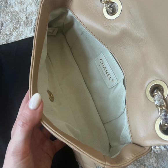 Authentic Chanel Tweedy Flap East-West Style Bag - Picture 12 of 16